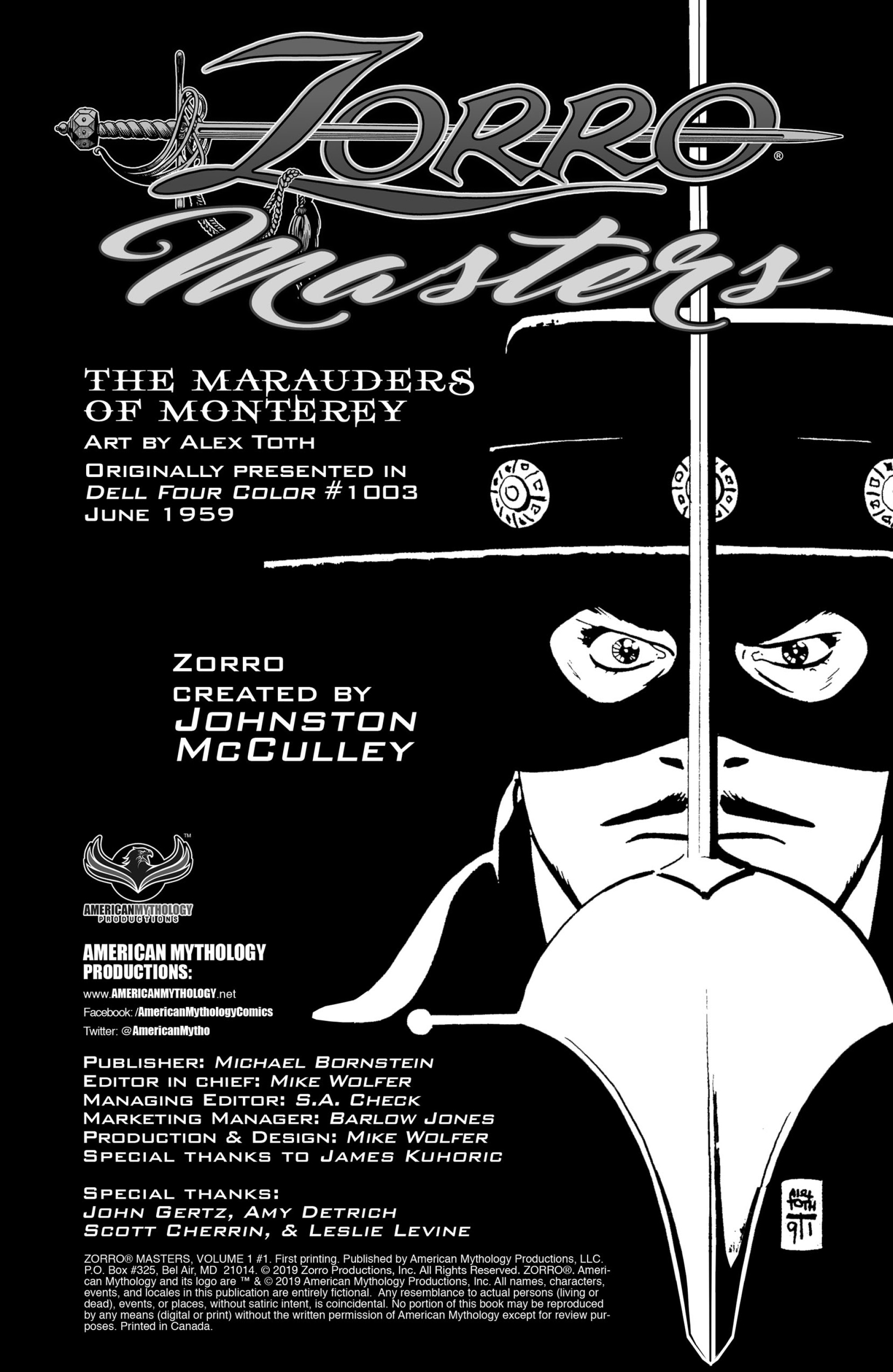 Zorro Masters: Alex Toth (2019-): Chapter 1 - Page 2
